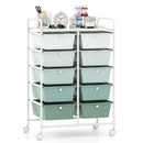 10-Drawer Rolling Storage Cart
