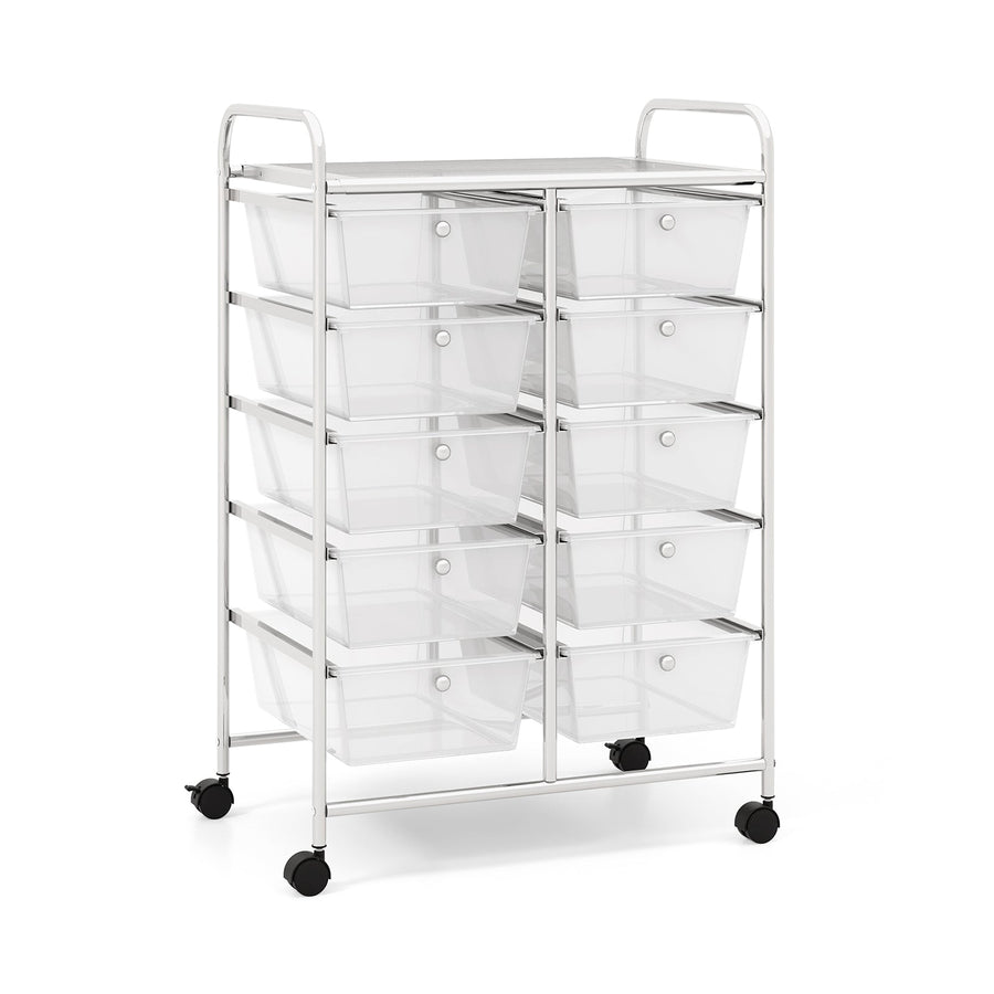 10-Drawer Rolling Storage Cart