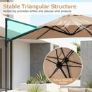10 FT Cantilever Patio Umbrella with 360° Rotation