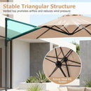 10 FT Cantilever Patio Umbrella with 360° Rotation
