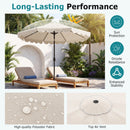 10 FT Patio Umbrella with Push Button Tilt and Crank