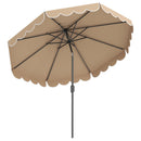 10 FT Patio Umbrella with Push Button Tilt and Crank