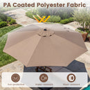 10 FT Scalloped Patio Umbrella with Push Button Tilt