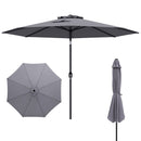 10 Feet Outdoor Patio Umbrella with Tilt Adjustment and Crank