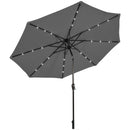 10 Feet Outdoor Patio umbrella with Bright Solar LED Lights-Dark Blue