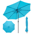 10 Feet Outdoor Patio Umbrella with Tilt Adjustment and Crank