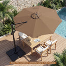 10 Feet Patio Cantilever Umbrella with Easy Tilt Adjustment