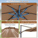 10 Feet Patio Cantilever Umbrella with Easy Tilt Adjustment