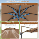 10 Feet Patio Cantilever Umbrella with Easy Tilt Adjustment
