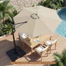 10 Feet Patio Cantilever Umbrella with Easy Tilt Adjustment