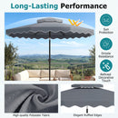 10 Ft Patio Umbrella with Push Button Tilt and Crank