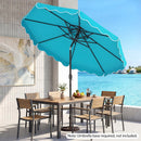 10 Ft Patio Umbrella with Push Button Tilt and Crank