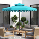 10 Ft Patio Umbrella with Push Button Tilt and Crank