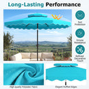 10 Ft Patio Umbrella with Push Button Tilt and Crank