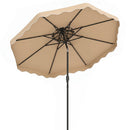 10 Ft Patio Umbrella with Push Button Tilt and Crank