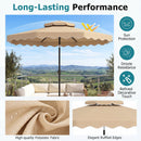 10 Ft Patio Umbrella with Push Button Tilt and Crank