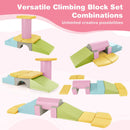 10-Piece Foam Climbing Toys for Toddlers Soft Foam PU Leather Building Blocks