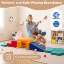 10-Piece Foam Climbing Toys for Toddlers Soft Foam PU Leather Building Blocks
