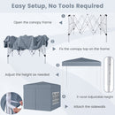 10 X 10 FT Pop up Canopy Tent Outdoor Patio Commercial Sunshade Shelter with 4 Sidewalls
