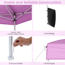 10 X 10 FT Pop up Canopy Tent Outdoor Patio Commercial Sunshade Shelter with 4 Sidewalls