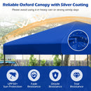 10 X 10 Feet Pop up Canopy Tent with Portable Carrying Bag and 8 Stakes