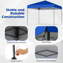 10 X 10 Feet Pop up Canopy Tent with Portable Carrying Bag and 8 Stakes