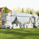 10 X 20 Feet Pop up Canopy Tent Instant Setup with 6 Sidewalls