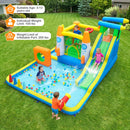 10-in-1 Inflatable Bounce House with Water Slide and Ball Pit