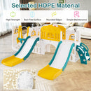 10-in-1 Toddler Slide and Swing Set with Double Slides and Tunnel