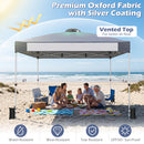 10x10 Pop-Up Canopy Tent with Roller Bag and Adjustable Height