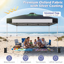 10x10 Pop-Up Canopy Tent with Roller Bag and Adjustable Height