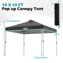 10 x 10 Feet Outdoor Commercial Pop up Canopy Tent