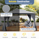 10 x 13 Feet Patio Gazebo Double-Roof with Mesh Netting and Privacy Curtains