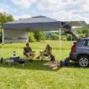 10 x 17 Feet Pop Up Canopy Tent with Dual Adjustable Awnings