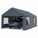 Portable Garage 10x20 FT with Dual Doors and Mesh Windows