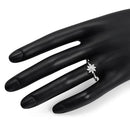 0.18 Carat Genuine White Diamond 14K White Gold Ring (E-F-G Color, SI Clarity)