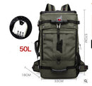 Men's Large Capacity Oxford Hiking Backpack – Multifunctional Outdoor Bag