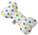 Pet and Dog Plush Heart or Bone Toy, "Mardi Gras Group"