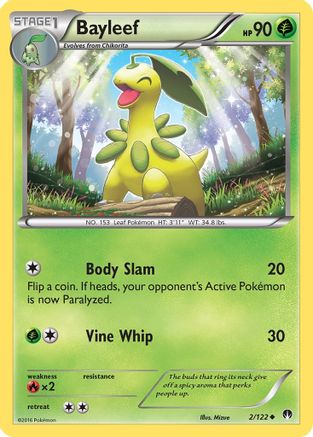 Bayleef 002/122 - XY  BREAKpoint Reverse Holofoil