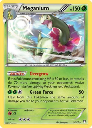 Meganium 003/122 - XY  BREAKpoint Holofoil