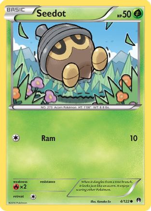 Seedot 004/122 - XY  BREAKpoint Reverse Holofoil
