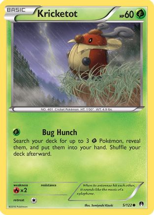 Kricketot 005/122 - XY  BREAKpoint Reverse Holofoil