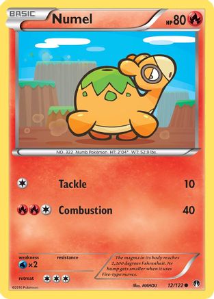 Numel 012/122 - XY  BREAKpoint Reverse Holofoil