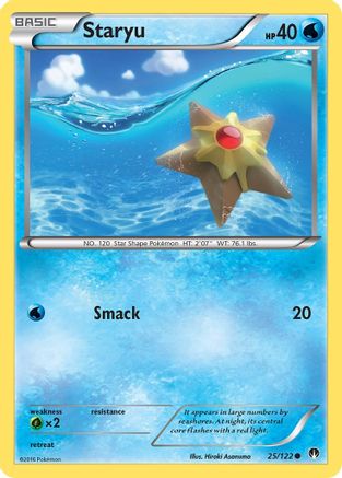 Staryu 025/122 - XY  BREAKpoint Reverse Holofoil