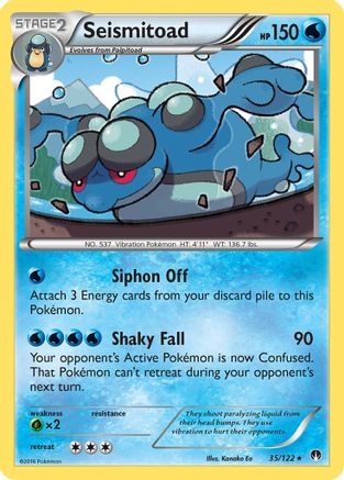 Seismitoad 035/122 - XY  BREAKpoint Reverse Holofoil