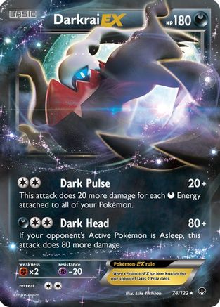 Darkrai EX 074/122 - XY  BREAKpoint Holofoil