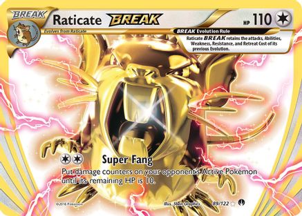 Raticate BREAK 089/122 - XY  BREAKpoint Holofoil