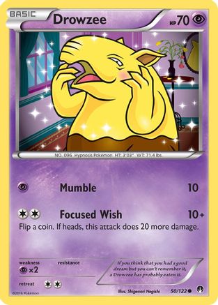 Drowzee 050/122 - XY  BREAKpoint Reverse Holofoil