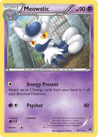Meowstic 059/122 - XY  BREAKpoint Reverse Holofoil
