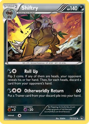 Shiftry 073/122 - XY  BREAKpoint Reverse Holofoil